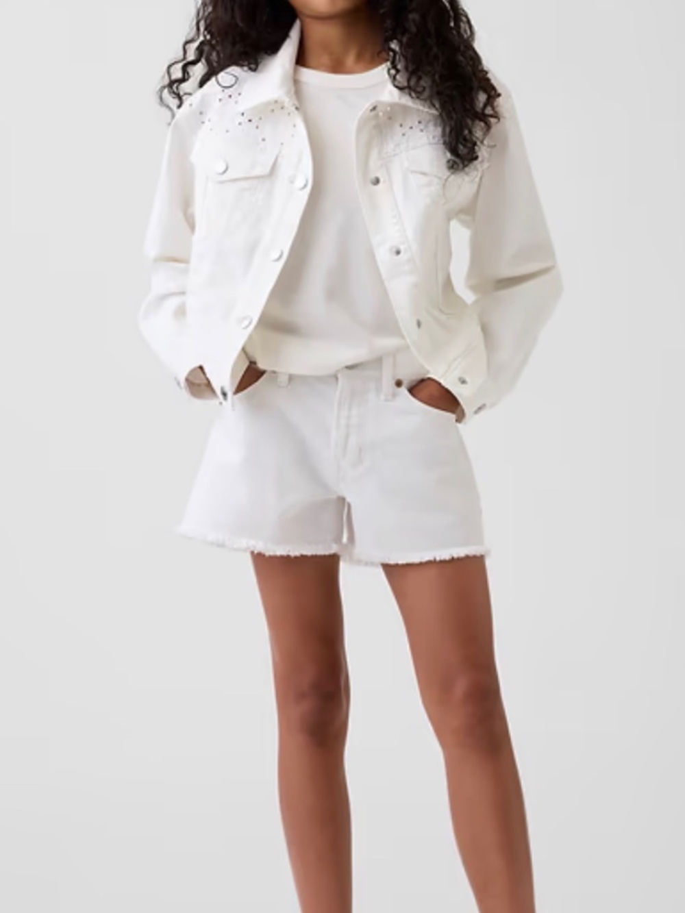 Gap girls Kids Low Rise Stride Denim Shorts Jean 10